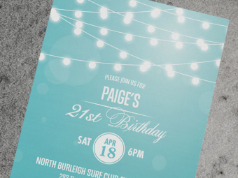 Paige Barr – 21st Invitation