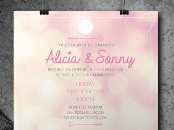 Alicia & Sonny – wedding invite