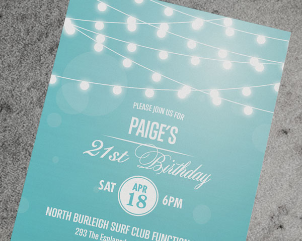 Paige Barr – 21st Invitation