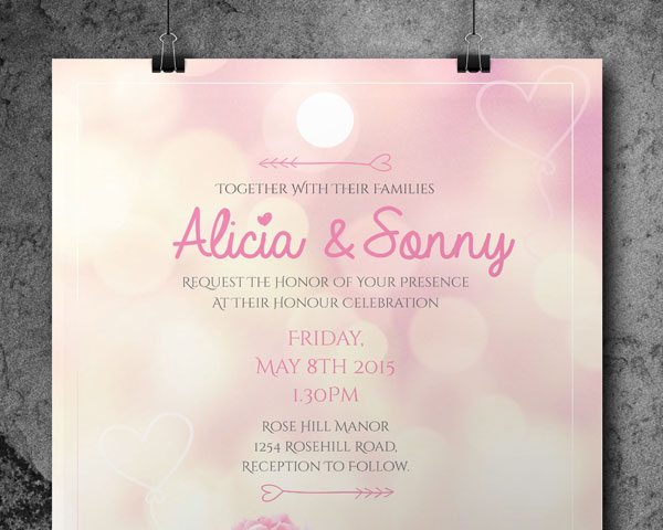 Alicia & Sonny – wedding invite